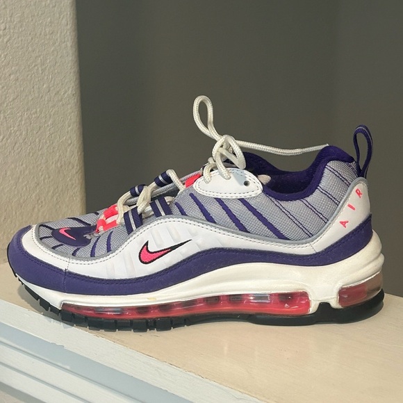 Nike Air Max 98 NRG SPACE FLIGHT SUIT Gray Silver Red Blu (AH6799-110) WMN Sz 6 - Picture 5 of 10